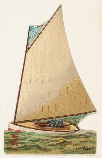 Cat Boat, from the Types of Vessels series (N139) issued by Duke Sons & Co. to promote Honest Long Cut Tobacco