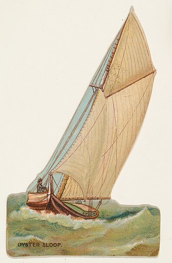 Oyster Sloop, from the Types of Vessels series (N139) issued by Duke Sons & Co. to promote Honest Long Cut Tobacco