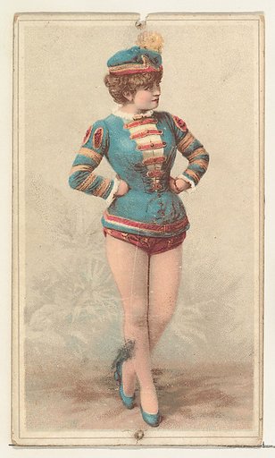 Actress wearing military costume, from Stars of the Stage, Second Series (N130) issued by Duke Sons & Co. to promote Honest Long Cut Tobacco