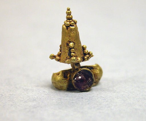 Pair of Drop Earrings with Rubies