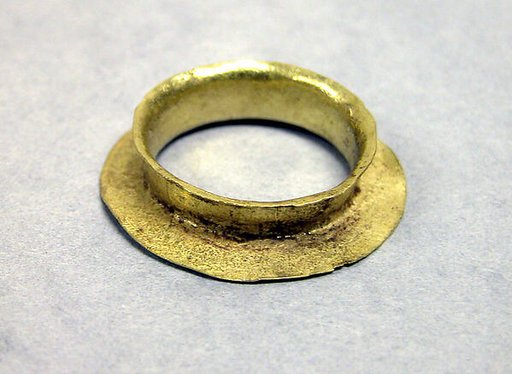 Pair of Earrings, Hammered Sheet