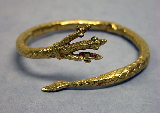 Bracelet with Three-Headed Snake