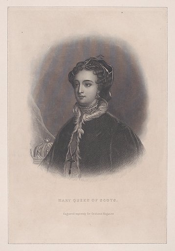 Mary, Queen of Scots (frontispiece, from "Graham's Magazine," volume 46, number 4)