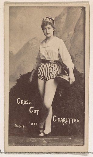 Card Number 237, Dupre, from the Actors and Actresses series (N145-1) issued by Duke Sons & Co. to promote Cross Cut Cigarettes