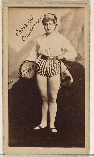 Card Number 241, Dupree, from the Actors and Actresses series (N145-1) issued by Duke Sons & Co. to promote Cross Cut Cigarettes