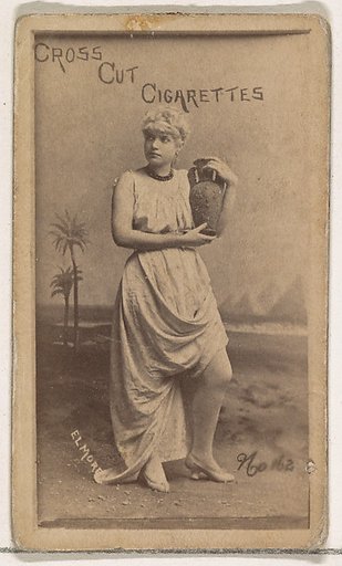 Card Number 162, Elmore, from the Actors and Actresses series (N145-1) issued by Duke Sons & Co. to promote Cross Cut Cigarettes