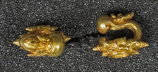 Pair of Earrings, Oval Gem Settings