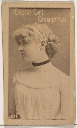 Card Number 1, Floyd, from the Actors and Actresses series (N145-1) issued by Duke Sons & Co. to promote Cross Cut Cigarettes