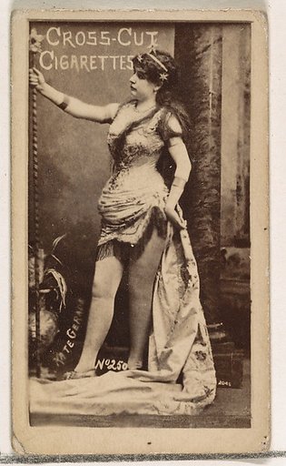 Card Number 250, Kate Gerade, from the Actors and Actresses series (N145-1) issued by Duke Sons & Co. to promote Cross Cut Cigarettes