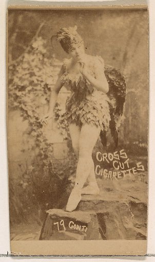 Card Number 79, Conti, from the Actors and Actresses series (N145-1) issued by Duke Sons & Co. to promote Cross Cut Cigarettes