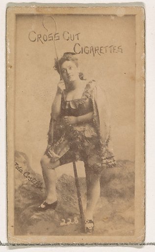 Card Number 228, Ida Costella, from the Actors and Actresses series (N145-1) issued by Duke Sons & Co. to promote Cross Cut Cigarettes
