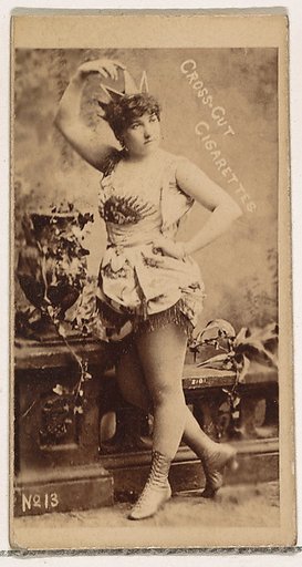 Card Number 13, from the Actors and Actresses series (N145-1) issued by Duke Sons & Co. to promote Cross Cut Cigarettes