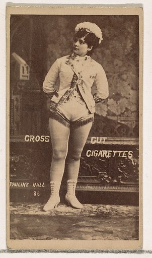 Card Number 86, Pauline Hall, from the Actors and Actresses series (N145-1) issued by Duke Sons & Co. to promote Cross Cut Cigarettes