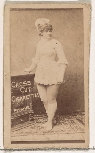 Carrie Perkins, from the Actors and Actresses series (N145-1) issued by Duke Sons & Co. to promote Cross Cut Cigarettes