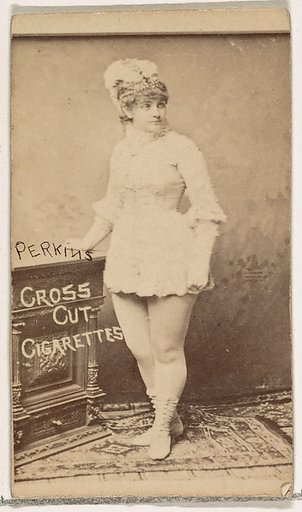 Carrie Perkins, from the Actors and Actresses series (N145-1) issued by Duke Sons & Co. to promote Cross Cut Cigarettes