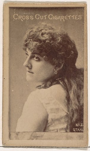 Alma Stanley, from the Actors and Actresses series (N145-1) issued by Duke Sons & Co. to promote Cross Cut Cigarettes