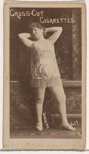 Card Number 217, Sutherland, from the Actors and Actresses series (N145-1) issued by Duke Sons & Co. to promote Cross Cut Cigarettes