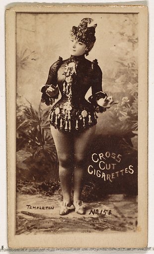 Card Number 151, Fay Templeton, from the Actors and Actresses series (N145-1) issued by Duke Sons & Co. to promote Cross Cut Cigarettes