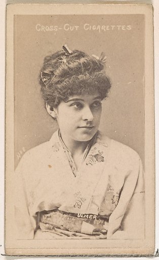 Geraldine Ulmer, from the Actors and Actresses series (N145-1) issued by Duke Sons & Co. to promote Cross Cut Cigarettes
