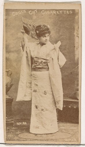 Card Number 180, Geraldine Ulmer, from the Actors and Actresses series (N145-1) issued by Duke Sons & Co. to promote Cross Cut Cigarettes