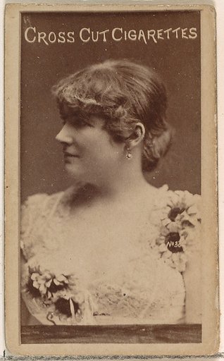 Card Number 38, from the Actors and Actresses series (N145-1) issued by Duke Sons & Co. to promote Cross Cut Cigarettes