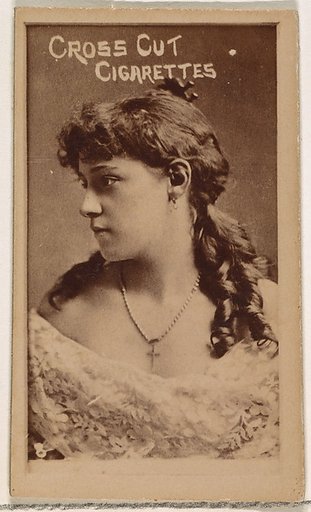 Card Number 8, from the Actors and Actresses series (N145-1) issued by Duke Sons & Co. to promote Cross Cut Cigarettes