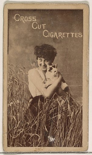 Card Number 110, Geraldine Ulmer, from the Actors and Actresses series (N145-1) issued by Duke Sons & Co. to promote Cross Cut Cigarettes