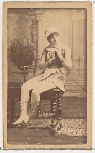 Card Number 37, from the Actors and Actresses series (N145-1) issued by Duke Sons & Co. to promote Cross Cut Cigarettes