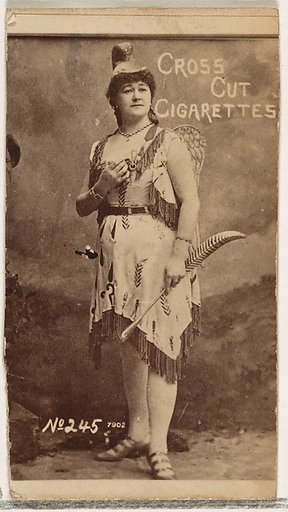 Card Number 245, from the Actors and Actresses series (N145-1) issued by Duke Sons & Co. to promote Cross Cut Cigarettes