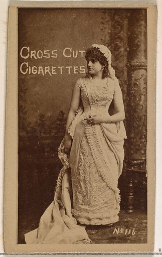 Card Number 116, from the Actors and Actresses series (N145-1) issued by Duke Sons & Co. to promote Cross Cut Cigarettes