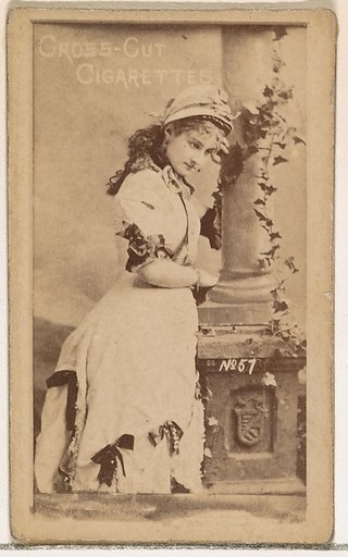 Card Number 57, from the Actors and Actresses series (N145-1) issued by Duke Sons & Co. to promote Cross Cut Cigarettes