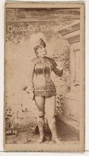 Card Number 74, from the Actors and Actresses series (N145-1) issued by Duke Sons & Co. to promote Cross Cut Cigarettes