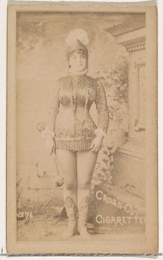 Card Number 76, from the Actors and Actresses series (N145-1) issued by Duke Sons & Co. to promote Cross Cut Cigarettes