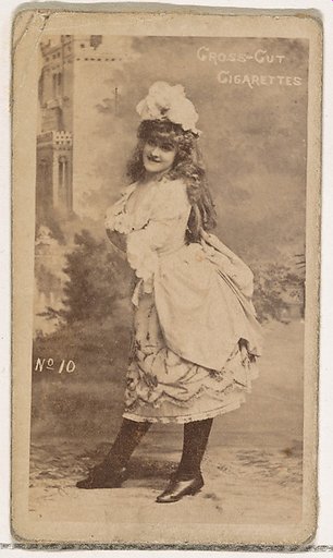 Card Number 10, from the Actors and Actresses series (N145-1) issued by Duke Sons & Co. to promote Cross Cut Cigarettes