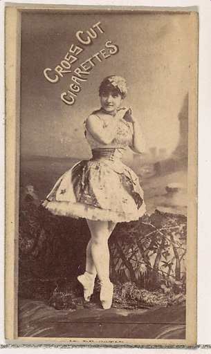 Ballerina, from the Actors and Actresses series (N145-1) issued by Duke Sons & Co. to promote Cross Cut Cigarettes