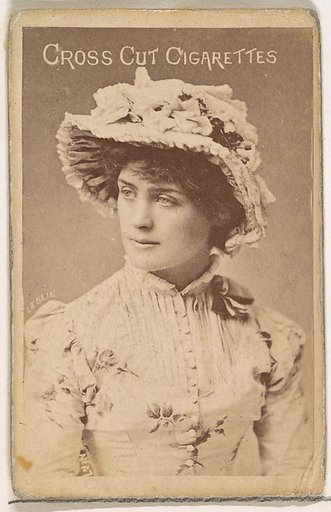 Leslie, from the Actors and Actresses series (N145-1) issued by Duke Sons & Co. to promote Cross Cut Cigarettes