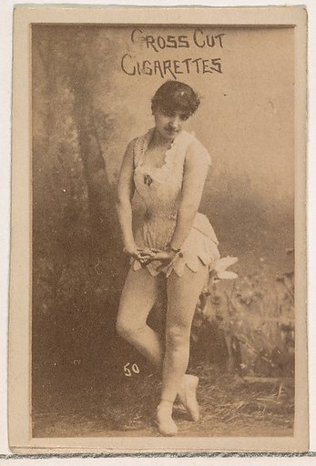 Card Number 50, from the Actors and Actresses series (N145-1) issued by Duke Sons & Co. to promote Cross Cut Cigarettes