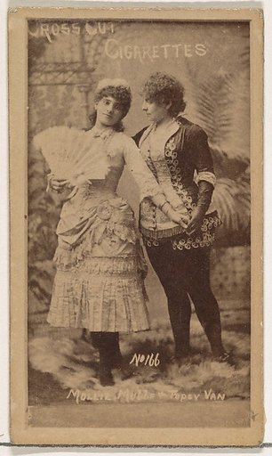 Card Number 166, from the Actors and Actresses series (N145-1) issued by Duke Sons & Co. to promote Cross Cut Cigarettes