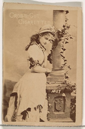 Card Number 57, from the Actors and Actresses series (N145-1) issued by Duke Sons & Co. to promote Cross Cut Cigarettes