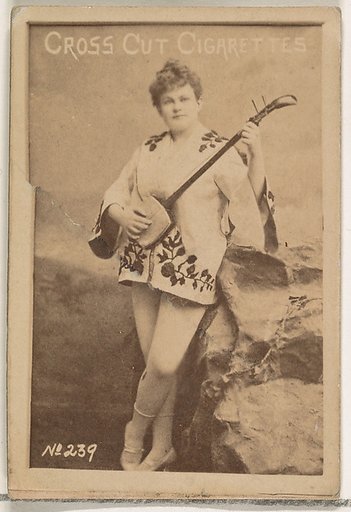 Card Number 239, from the Actors and Actresses series (N145-1) issued by Duke Sons & Co. to promote Cross Cut Cigarettes