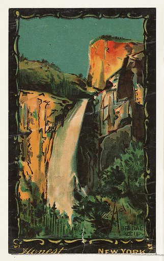 The Bridal Veil, from the Transparencies series (N137) issued by W. Duke, Sons & Co. to promote Honest Long Cut Tobacco