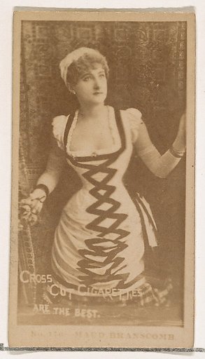 Maud Branscomb, from the Actors and Actresses series (N145-2) issued by Duke Sons & Co. to promote Cross Cut Cigarettes