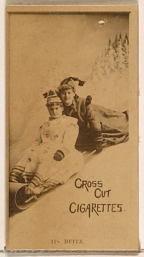 Card Number 118, Deitz, from the Actors and Actresses series (N145-2) issued by Duke Sons & Co. to promote Cross Cut Cigarettes