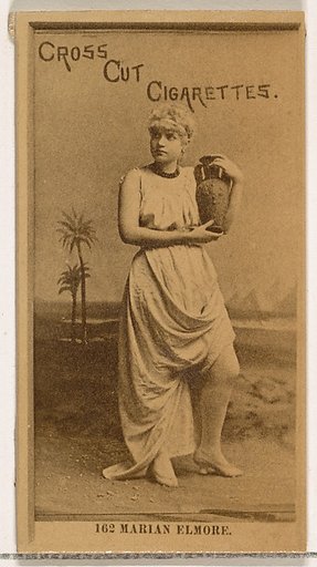 Card Number 162, Marian Elmore, from the Actors and Actresses series (N145-2) issued by Duke Sons & Co. to promote Cross Cut Cigarettes