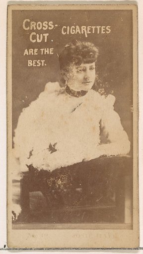 Josie Hall, from the Actors and Actresses series (N145-2) issued by Duke Sons & Co. to promote Cross Cut Cigarettes