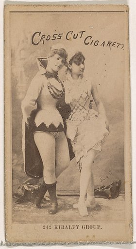 Card Number 242, Kiralfy Group, from the Actors and Actresses series (N145-2) issued by Duke Sons & Co. to promote Cross Cut Cigarettes
