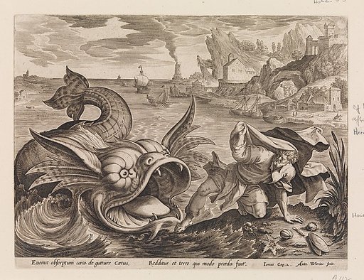 Jonah Cast on Shore by the Fish, from "The Story of Jonah"