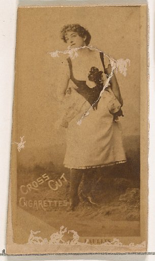 Paullin, from the Actors and Actresses series (N145-2) issued by Duke Sons & Co. to promote Cross Cut Cigarettes