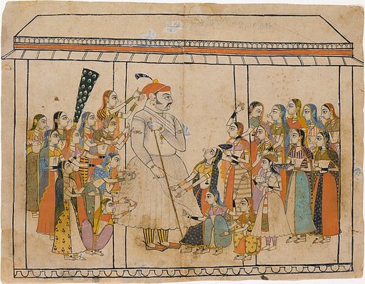 Maharaja Raj Singh Adored by His Ladies
