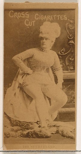 Sutherland, from the Actors and Actresses series (N145-2) issued by Duke Sons & Co. to promote Cross Cut Cigarettes